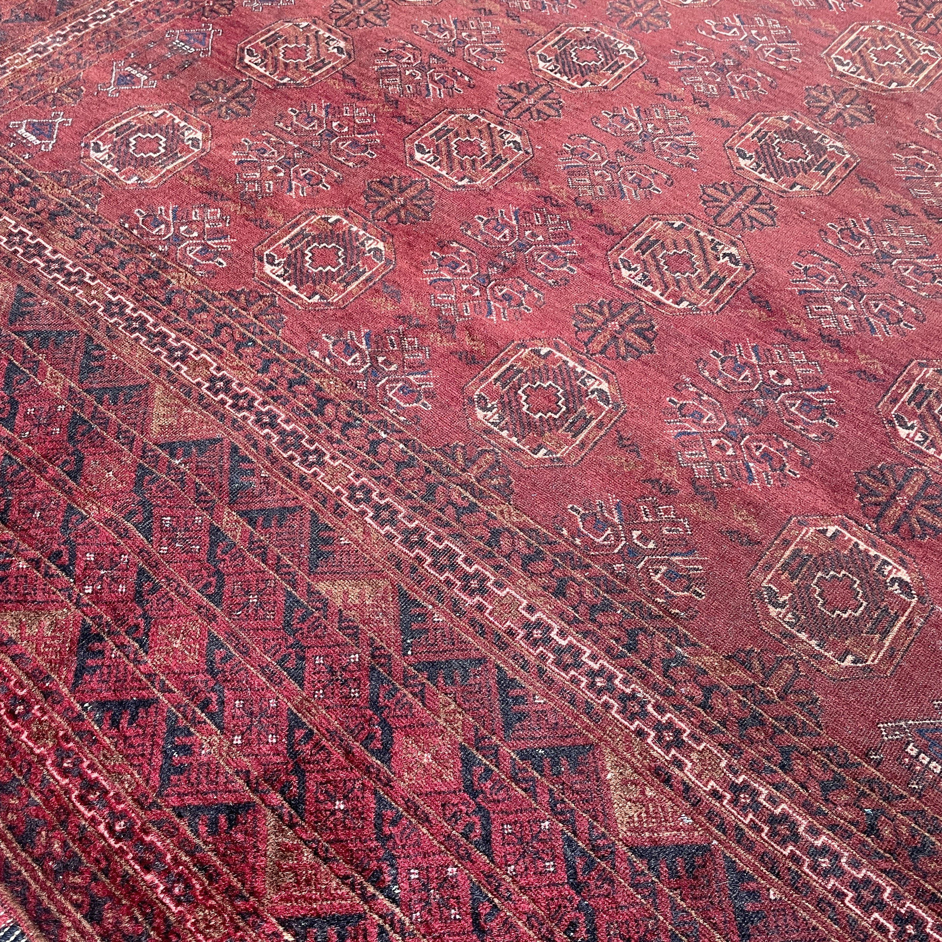 Old Afghan Kunduz Rug c. 1980