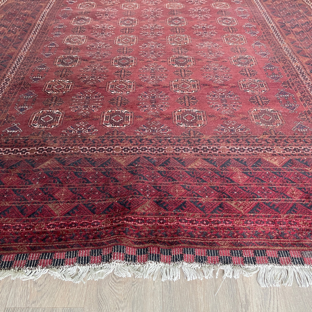 Old Afghan Kunduz Rug c. 1980