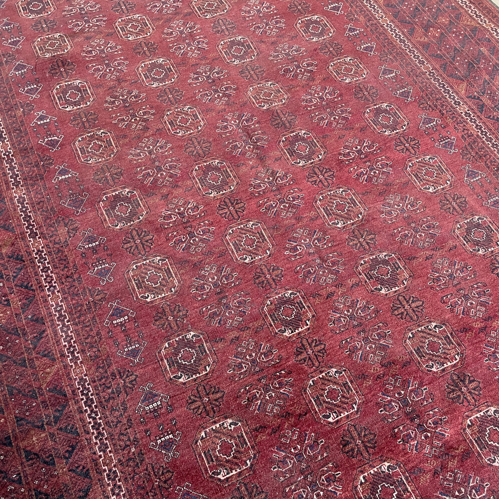 Old Afghan Kunduz Rug c. 1980