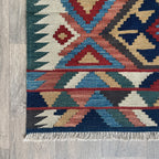 206 x 148 cm | Persian Qashqai Kilim Rug - Khorasan Rugs