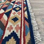 206 x 148 cm | Persian Qashqai Kilim Rug - Khorasan Rugs