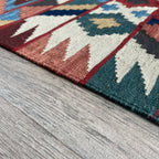 206 x 148 cm | Persian Qashqai Kilim Rug - Khorasan Rugs