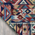 206 x 148 cm | Persian Qashqai Kilim Rug - Khorasan Rugs