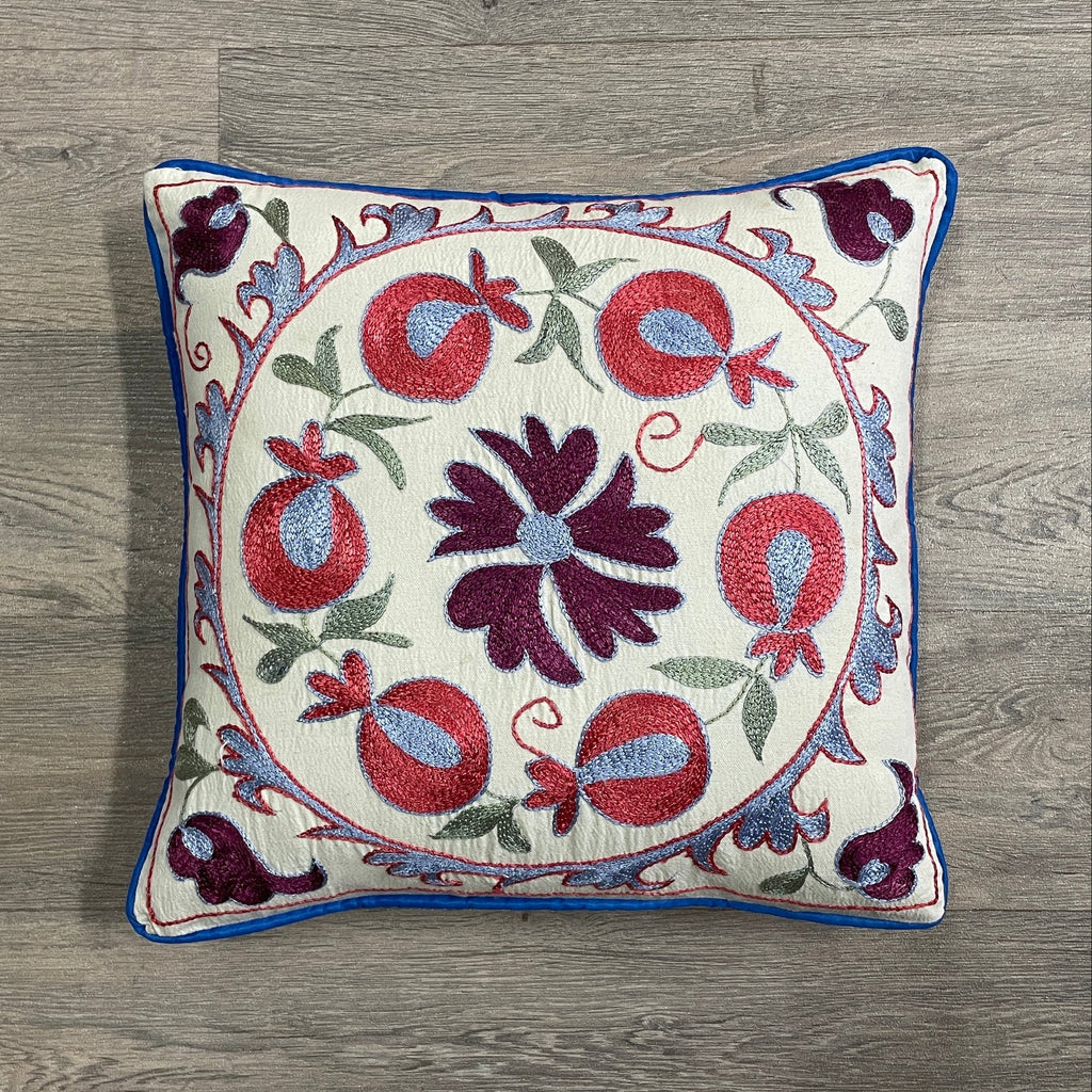 Uzbek Suzani Cushion Cover