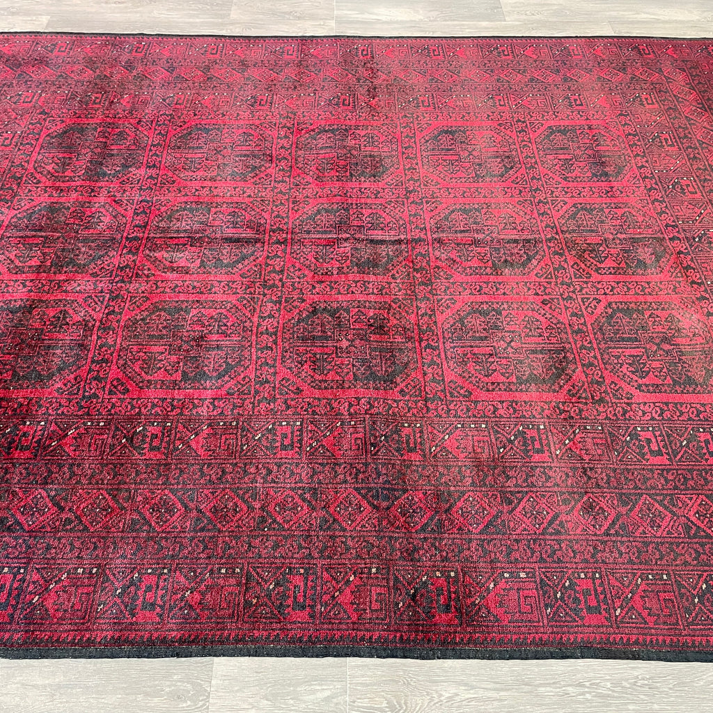 Old Afghan Aqcha Rug c. 1970