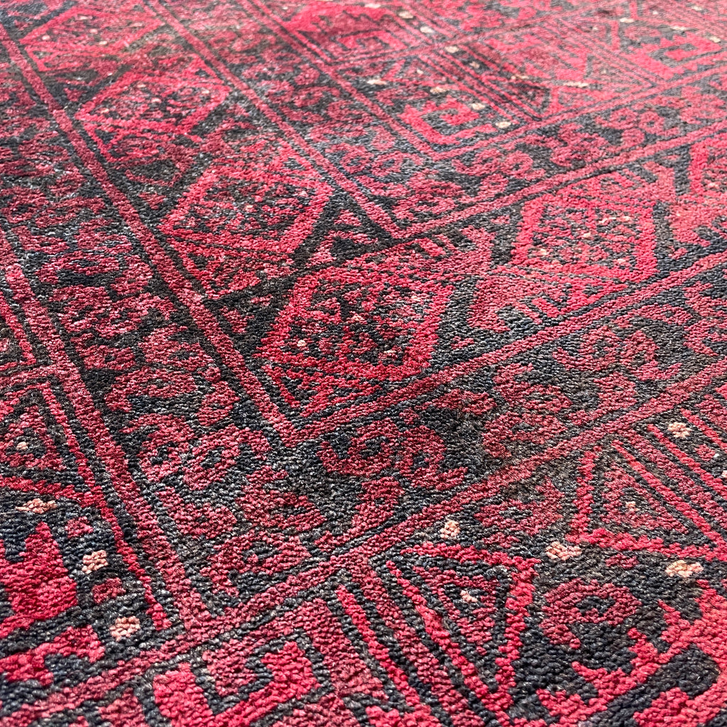 Old Afghan Aqcha Rug c. 1970