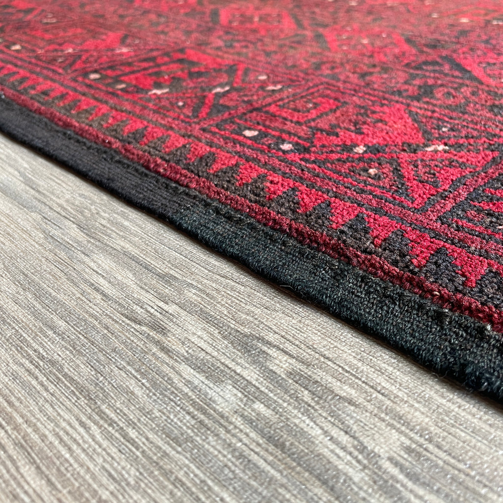 Old Afghan Aqcha Rug c. 1970