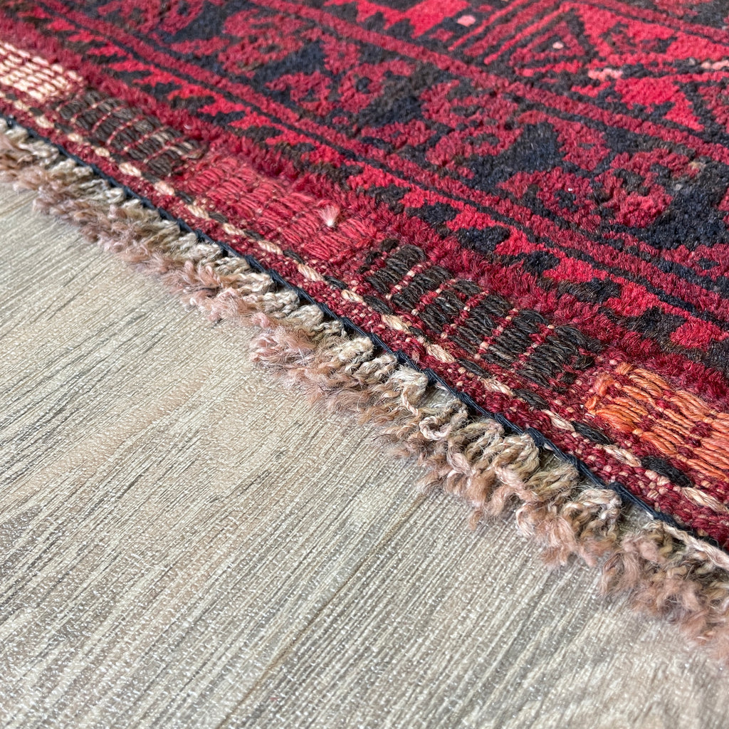 Old Afghan Aqcha Rug c. 1970