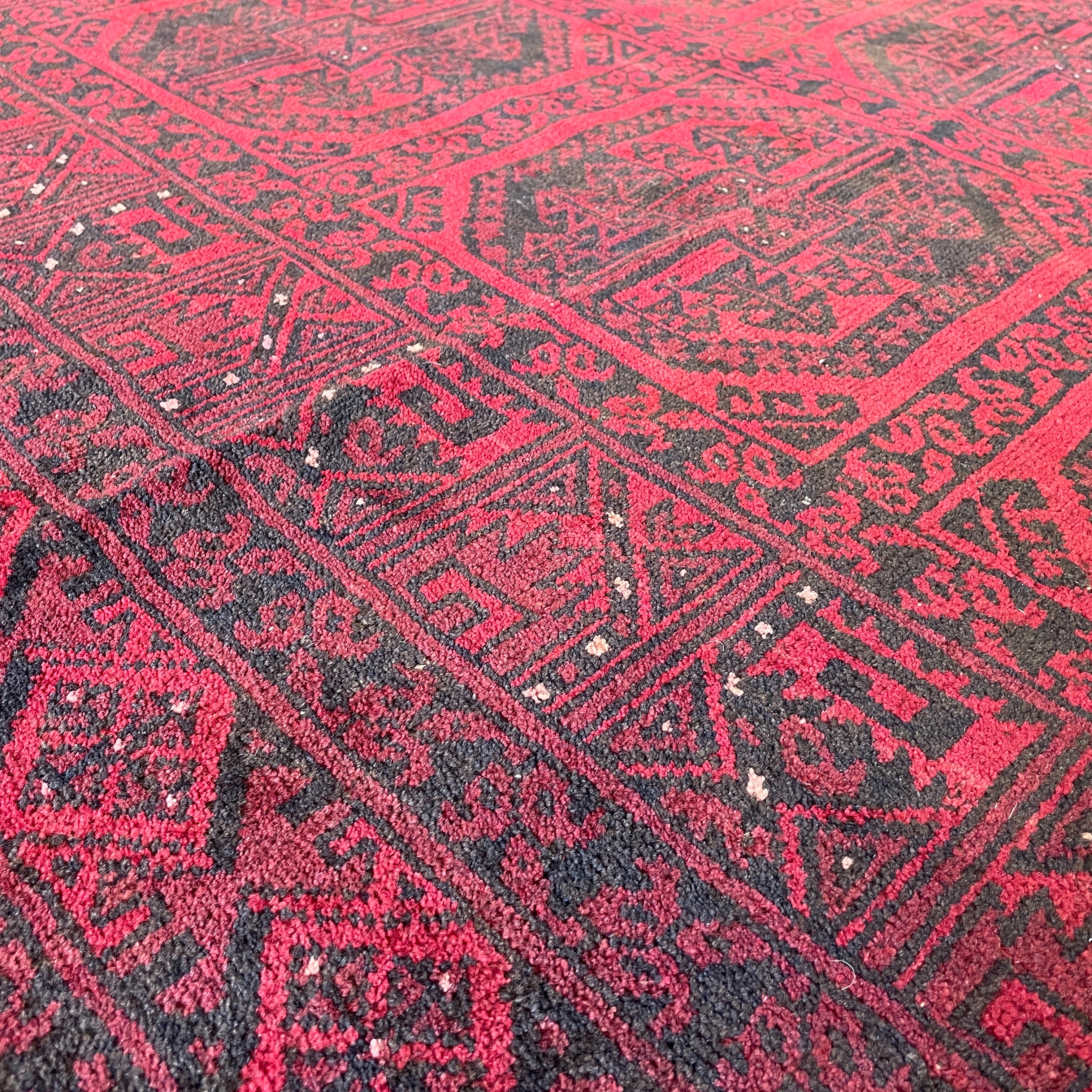 Old Afghan Aqcha Rug c. 1970