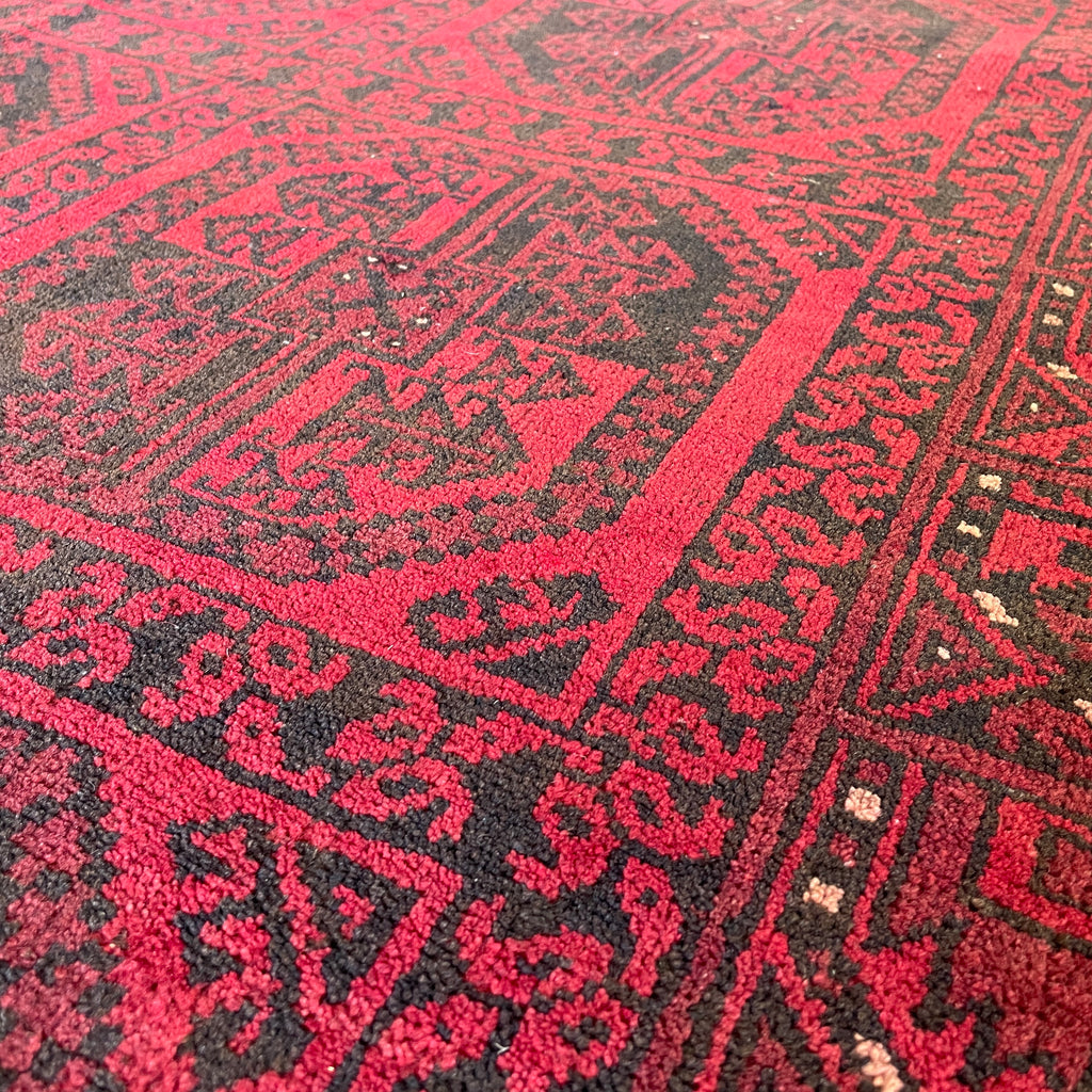 Old Afghan Aqcha Rug c. 1970
