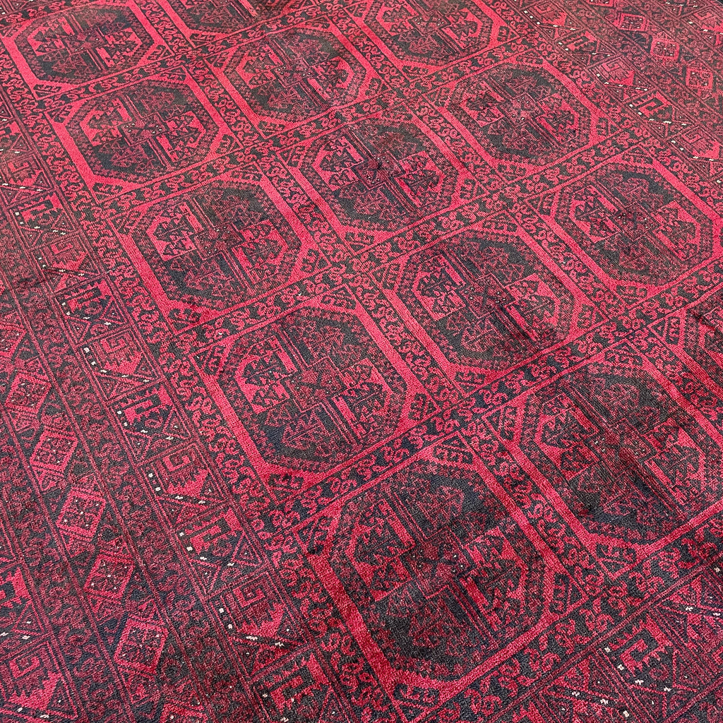 Old Afghan Aqcha Rug c. 1970