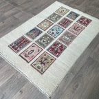 Afghan Sultanabad Rug 'Tray of Flowers'