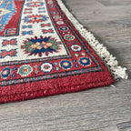 121 x 85 cm | Afghan Super Kazak Rug - Khorasan Rugs