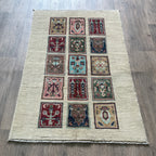 Afghan Sultanabad Rug 'Tray of Flowers'