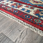 121 x 85 cm | Afghan Super Kazak Rug - Khorasan Rugs