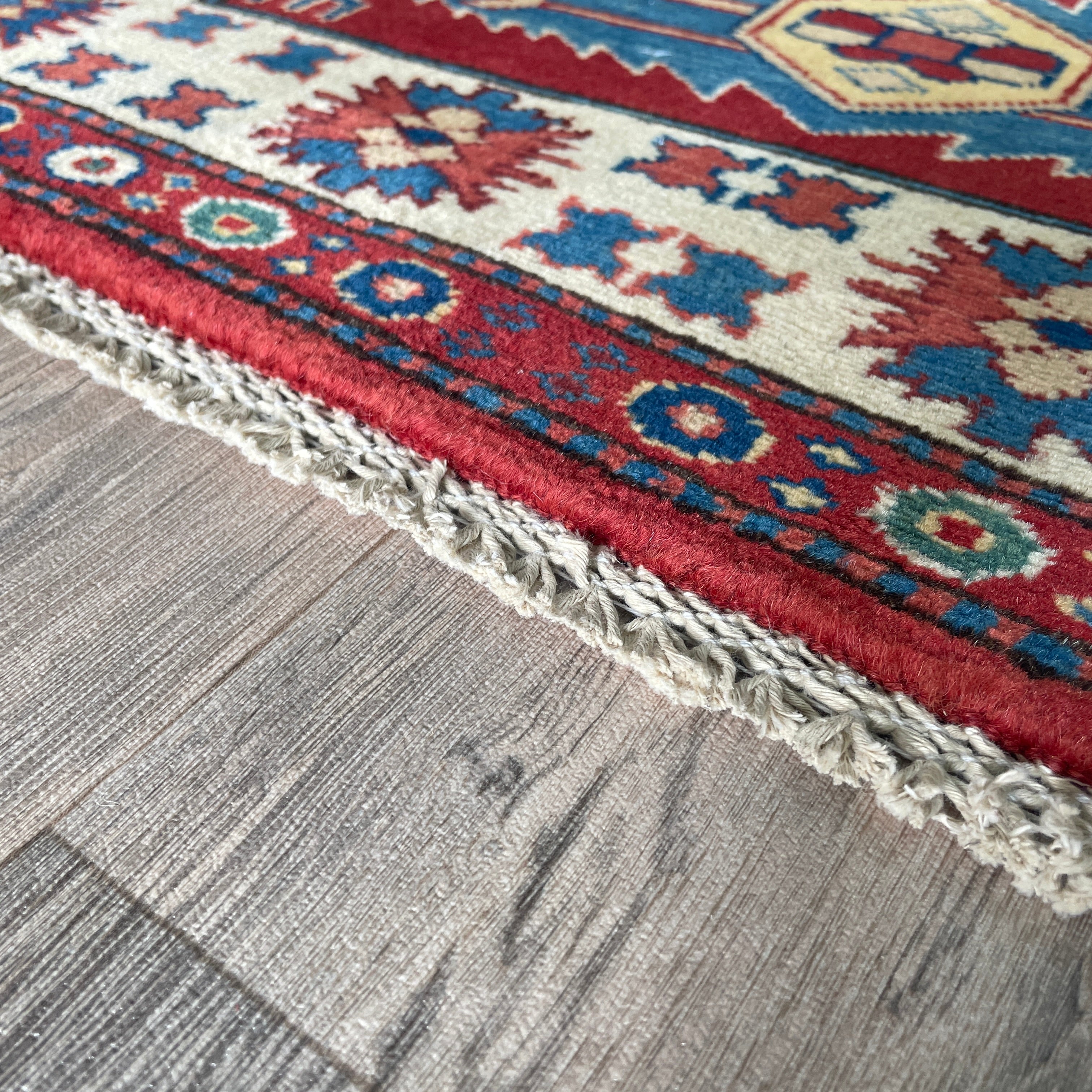 121 x 85 cm | Afghan Super Kazak Rug - Khorasan Rugs