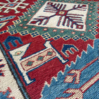 121 x 85 cm | Afghan Super Kazak Rug - Khorasan Rugs