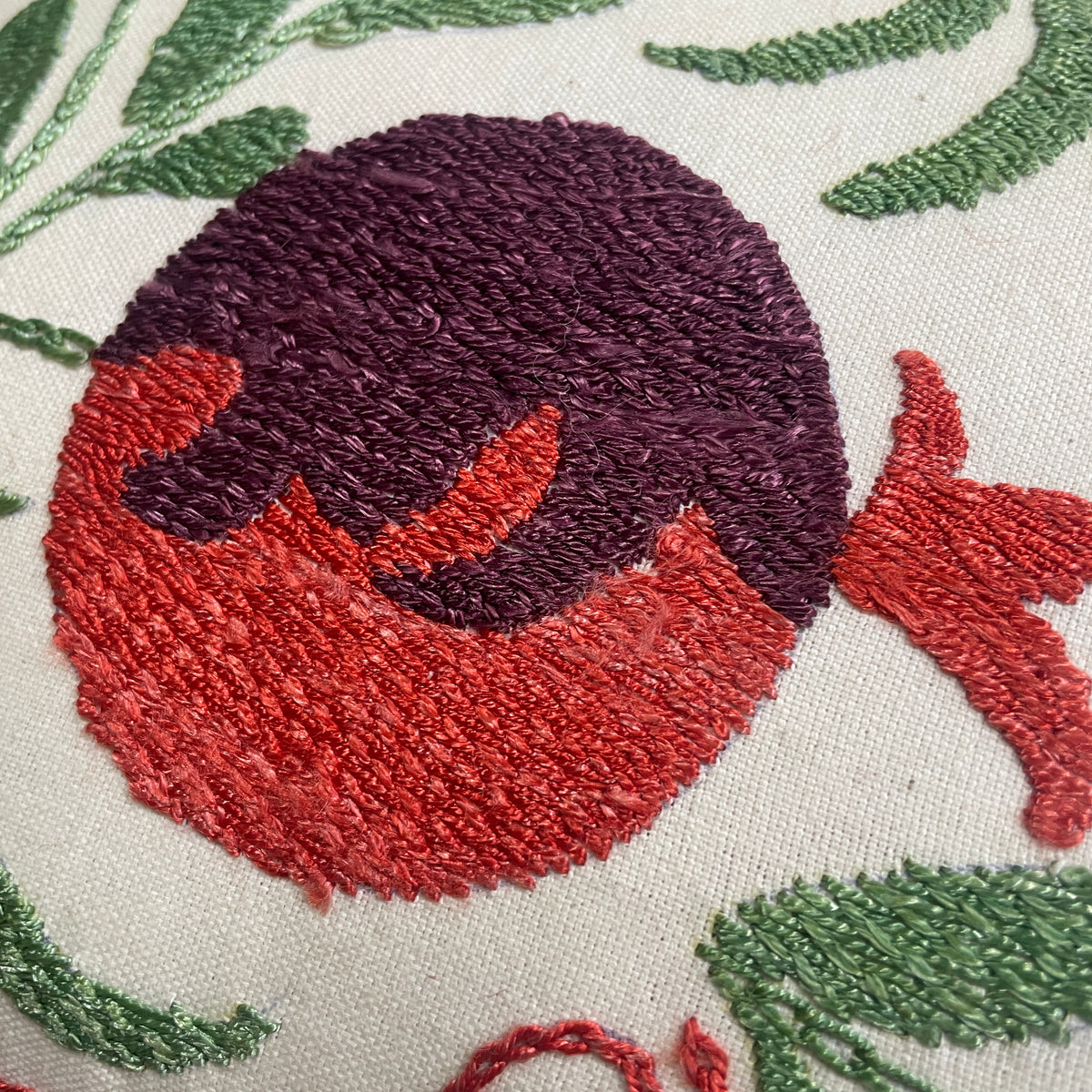 Uzbek Suzani Cushion Cover