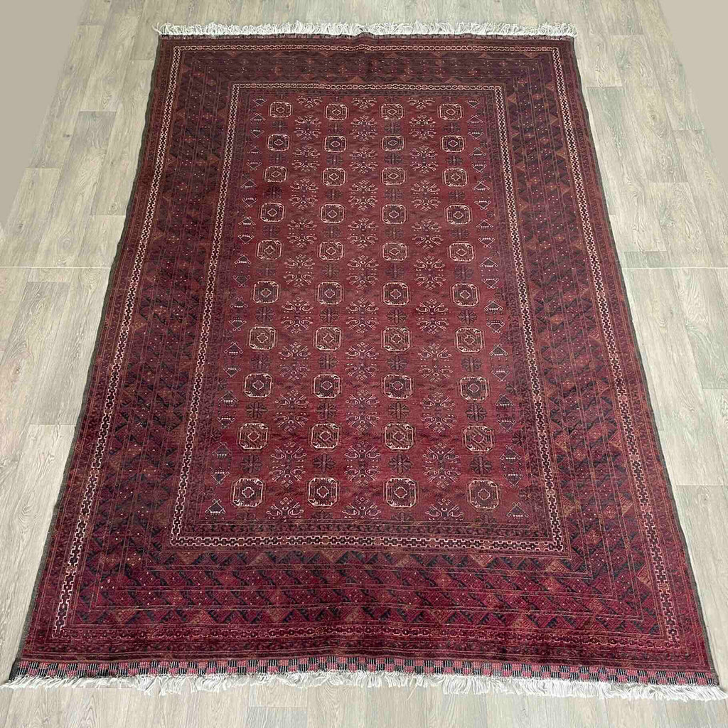 Old Afghan Kunduz Rug c. 1980