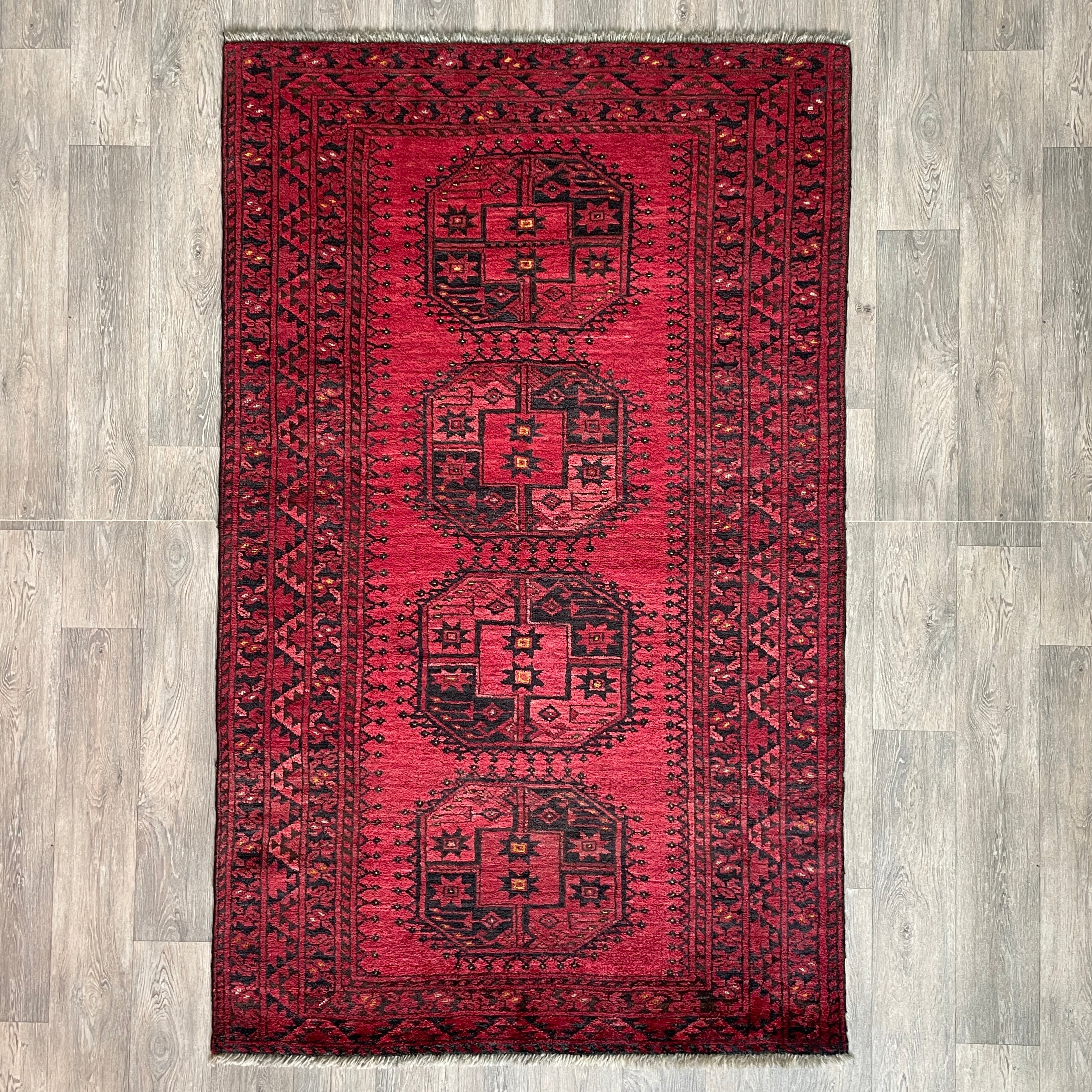 Old Afghan Ersari Rug c. 1950