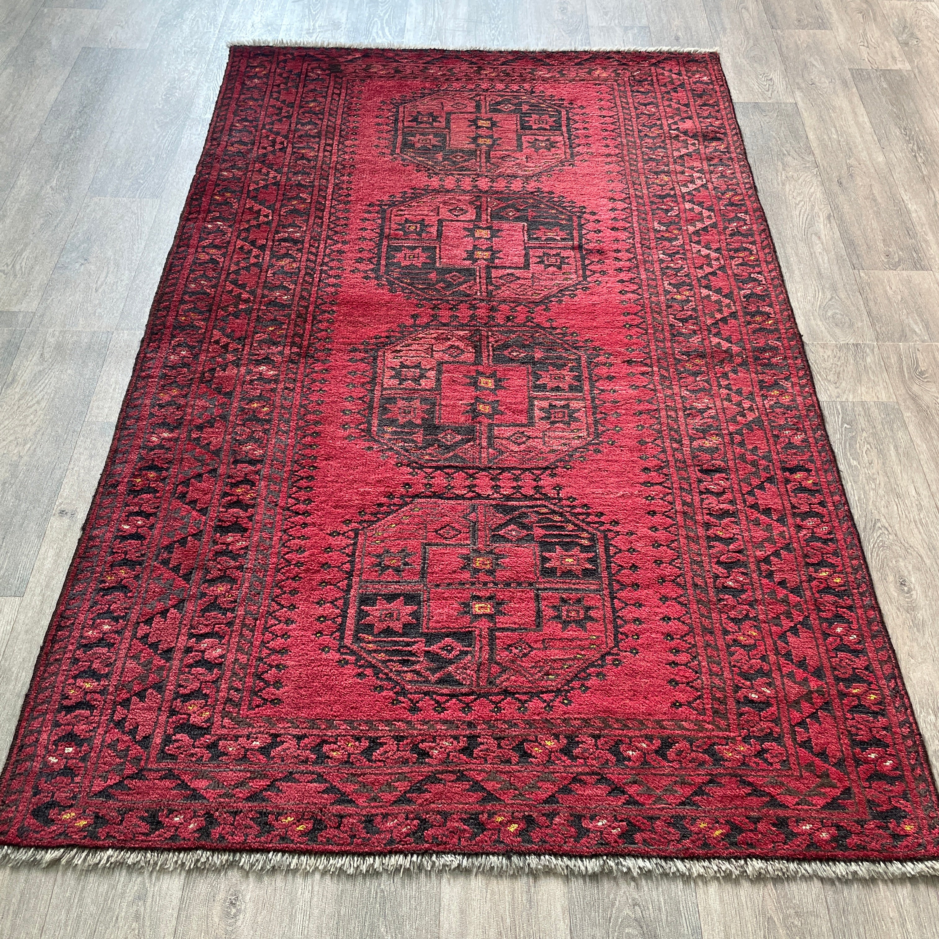 Old Afghan Ersari Rug c. 1950