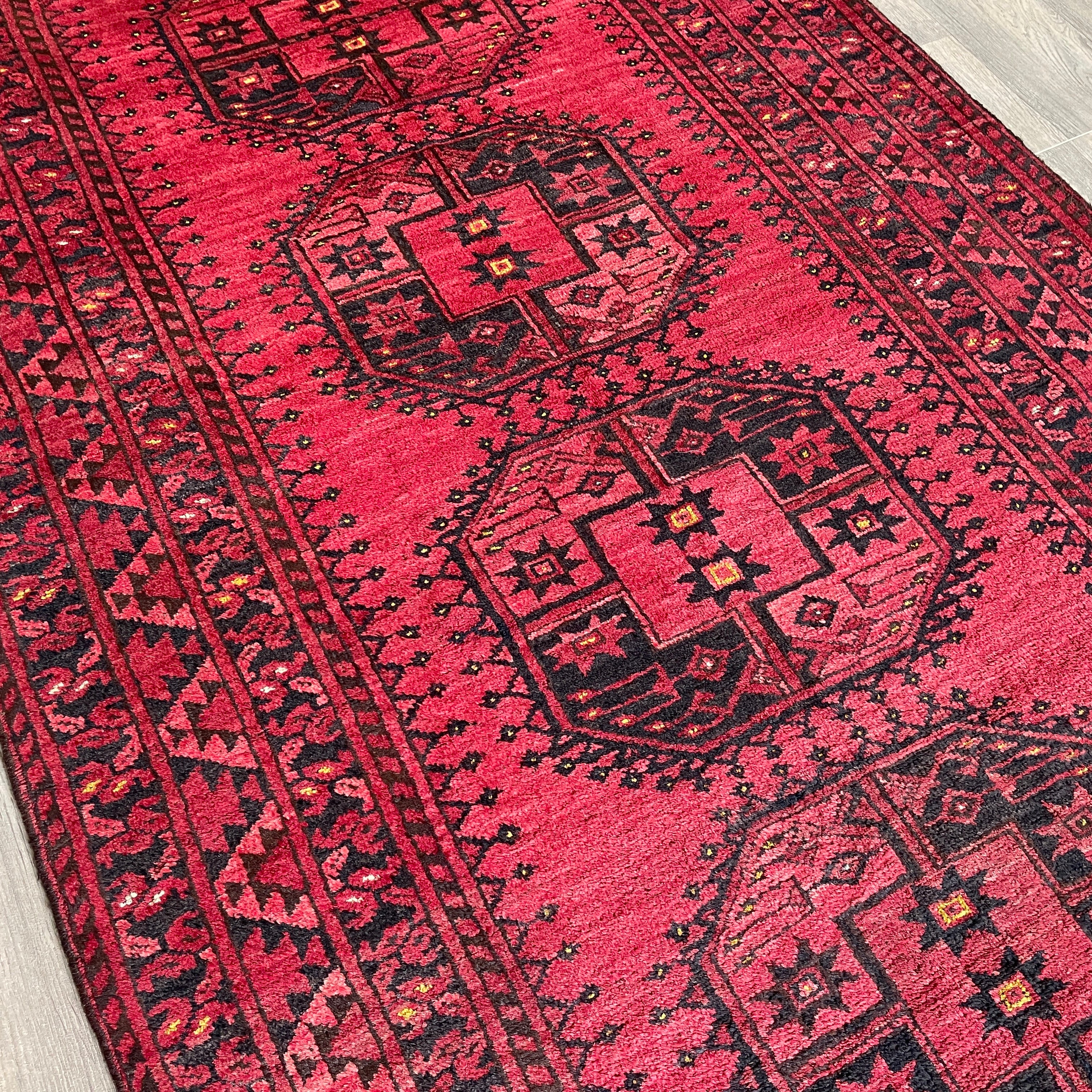 Old Afghan Ersari Rug c. 1950