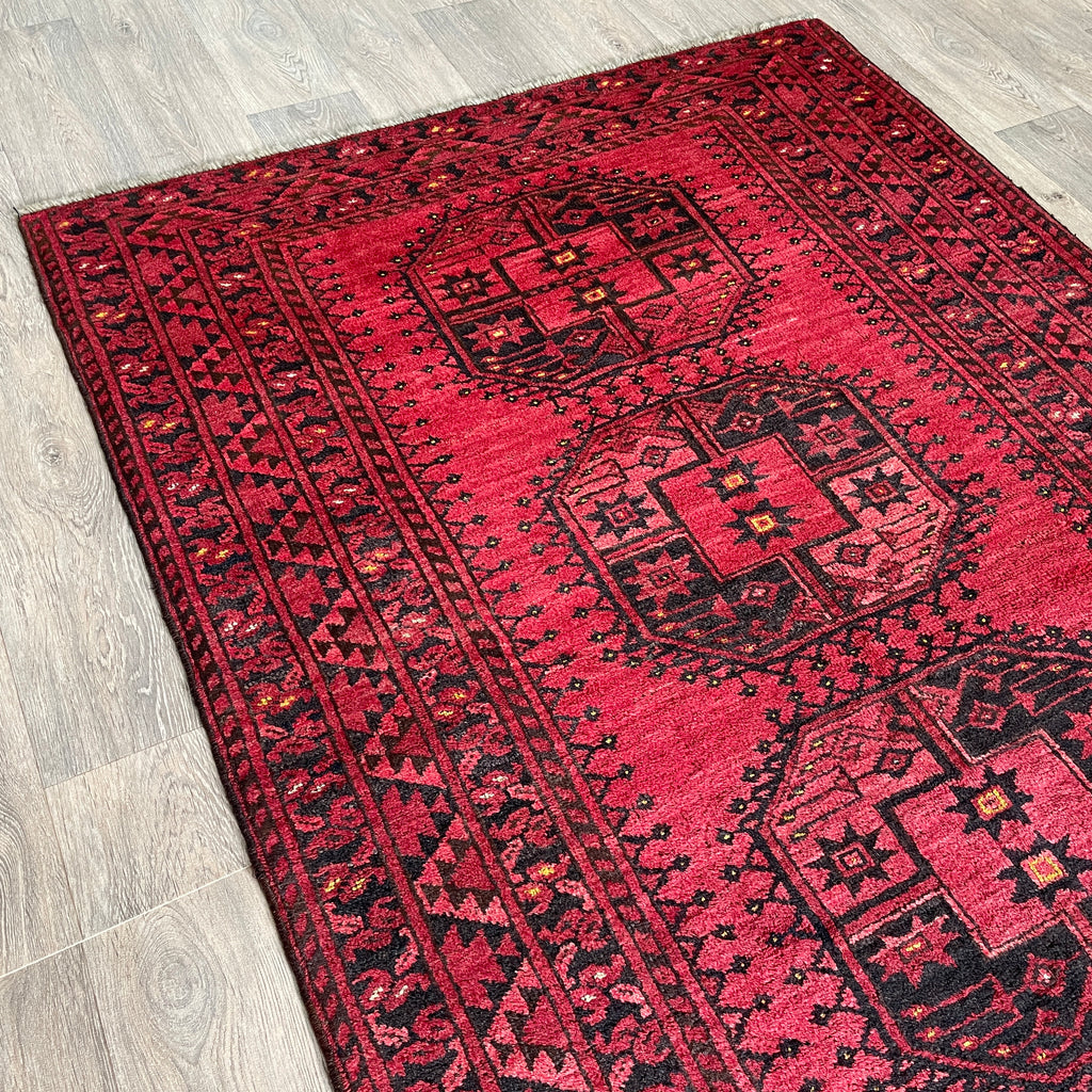 Old Afghan Ersari Rug c. 1950