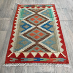 101 x 62 cm | Afghan Kilim Door Mat - Khorasan Rugs