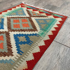 101 x 62 cm | Afghan Kilim Door Mat - Khorasan Rugs