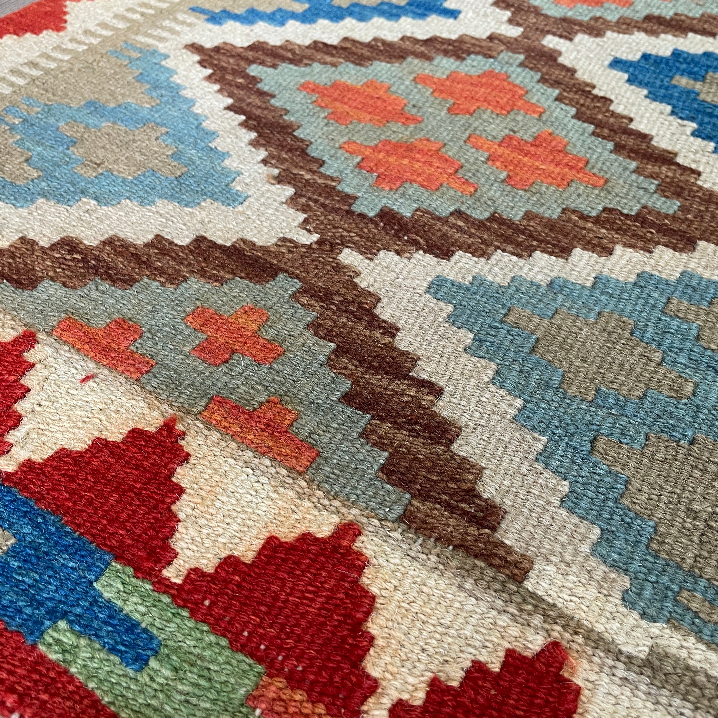 101 x 62 cm | Afghan Kilim Door Mat - Khorasan Rugs