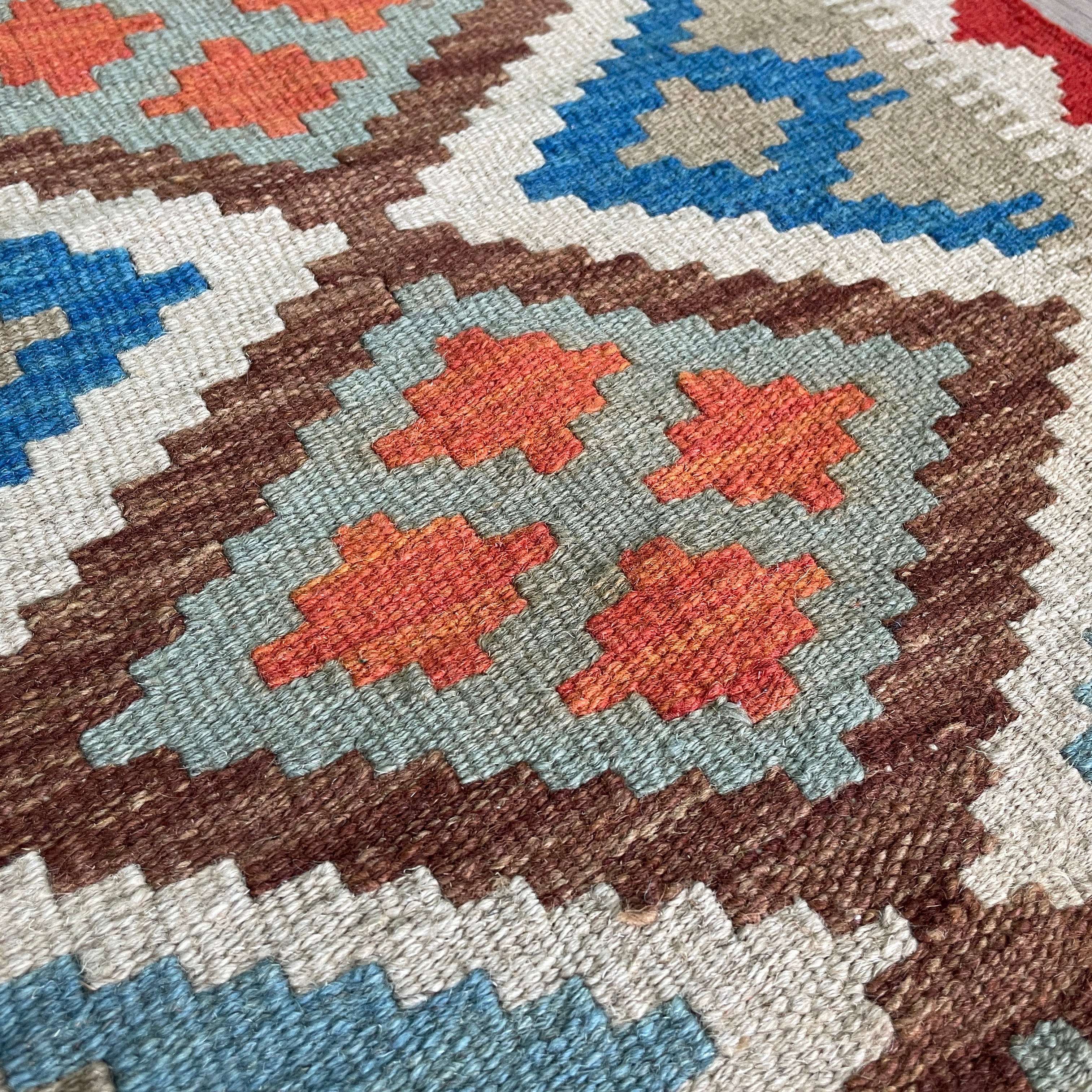 101 x 62 cm | Afghan Kilim Door Mat - Khorasan Rugs