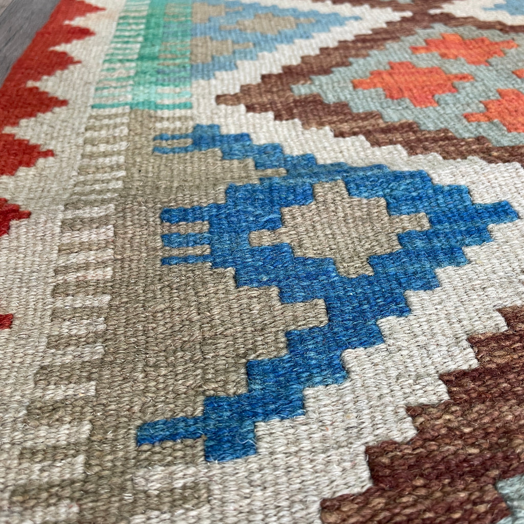 101 x 62 cm | Afghan Kilim Door Mat - Khorasan Rugs