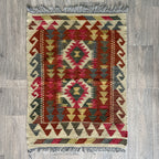 98 x 69 cm | Afghan Kilim Door Mat - Khorasan Rugs