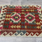 98 x 69 cm | Afghan Kilim Door Mat - Khorasan Rugs