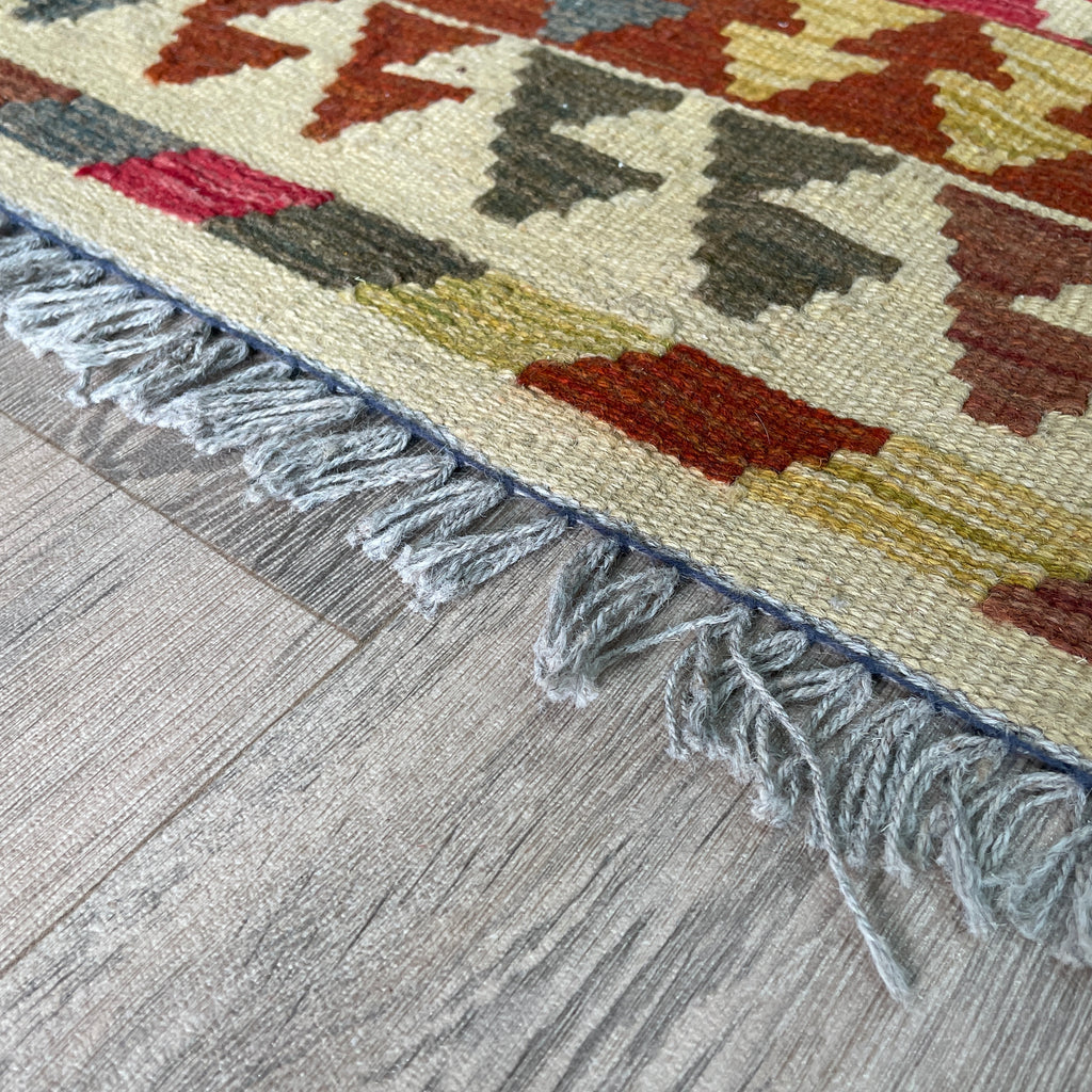 98 x 69 cm | Afghan Kilim Door Mat - Khorasan Rugs
