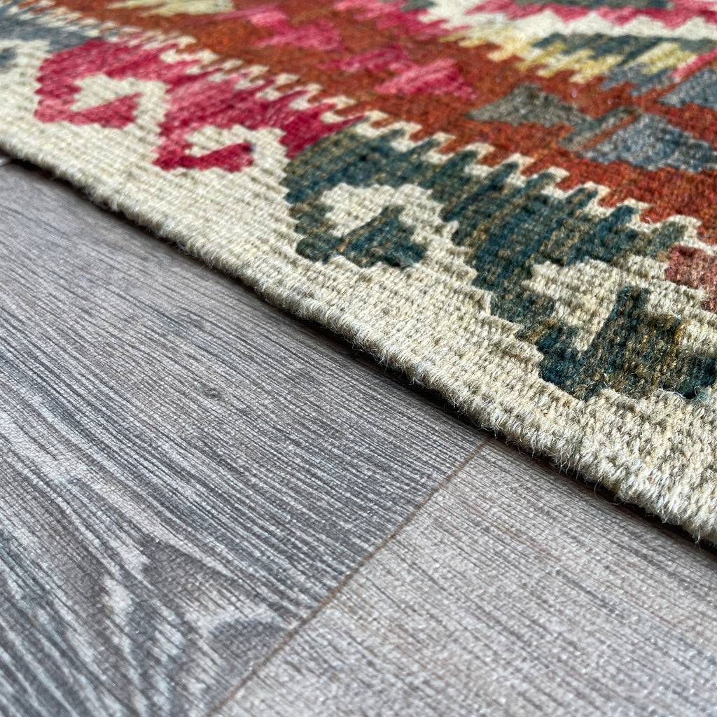 98 x 69 cm | Afghan Kilim Door Mat - Khorasan Rugs