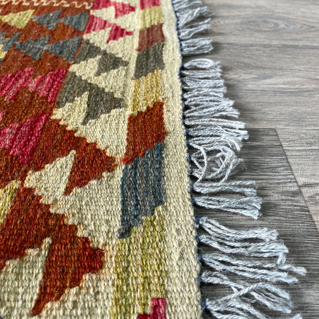 98 x 69 cm | Afghan Kilim Door Mat - Khorasan Rugs