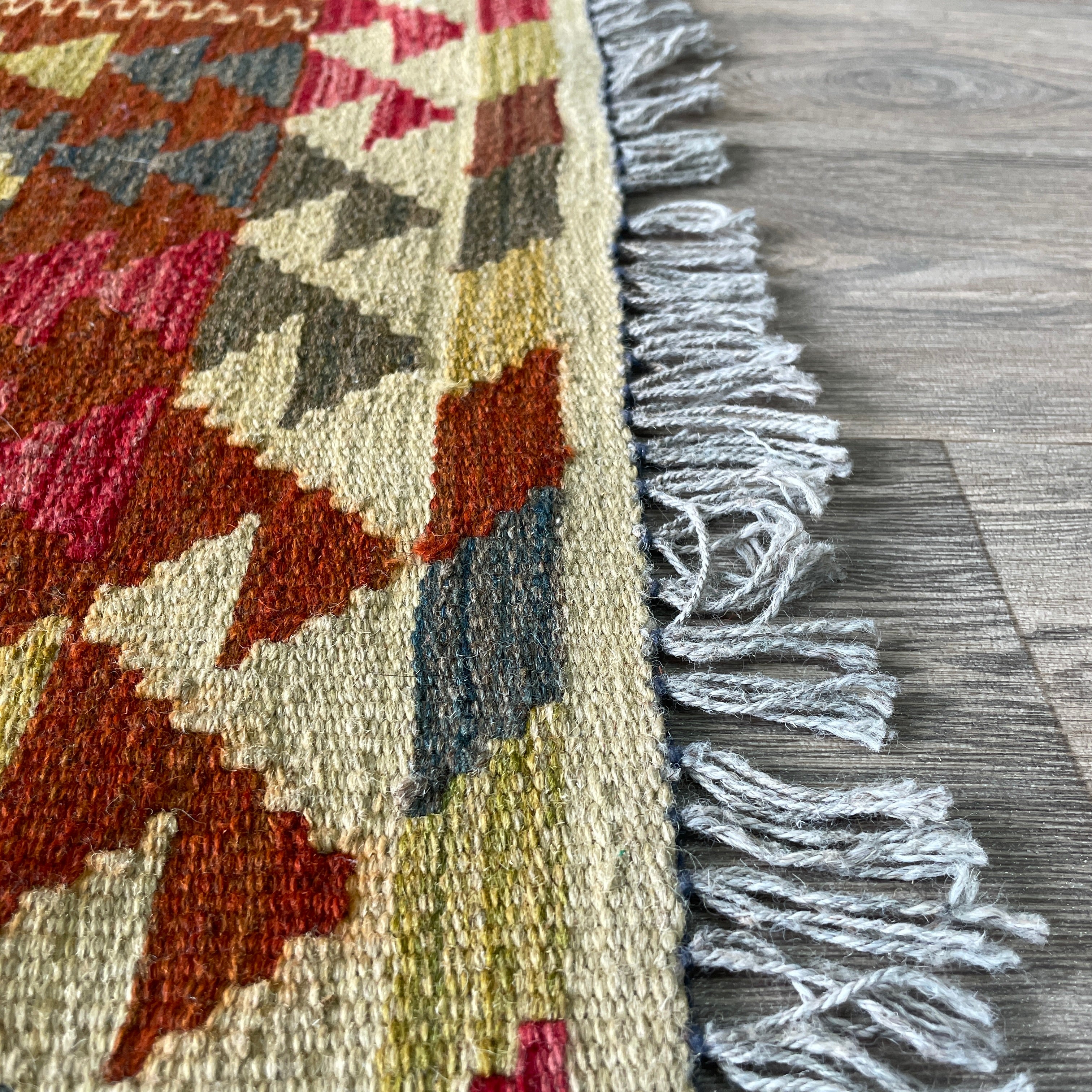 98 x 69 cm | Afghan Kilim Door Mat - Khorasan Rugs