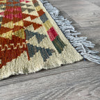 98 x 69 cm | Afghan Kilim Door Mat - Khorasan Rugs