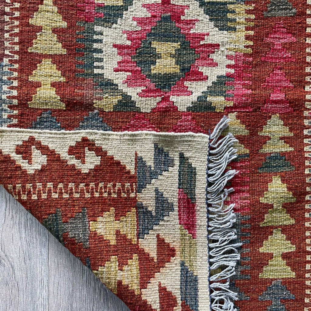 98 x 69 cm | Afghan Kilim Door Mat - Khorasan Rugs