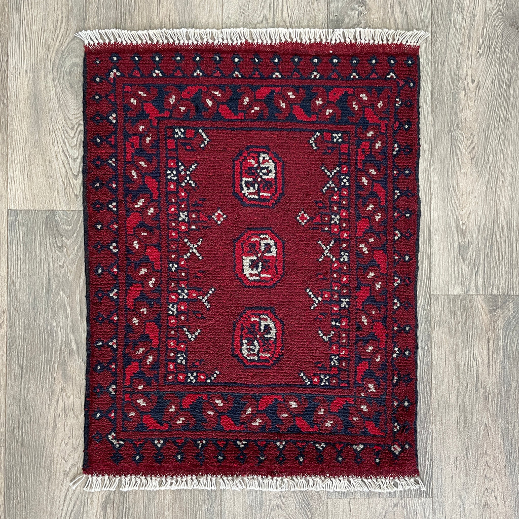73 x 53 cm | Afghan Aqcha Door Mat - Khorasan Rugs
