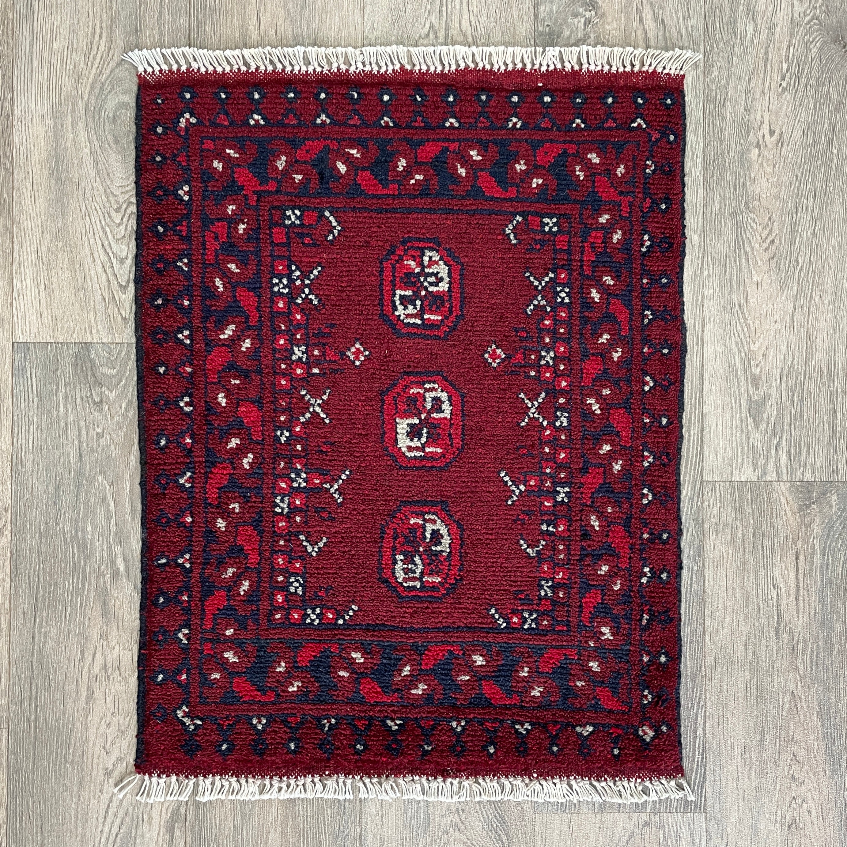 73 x 53 cm | Afghan Aqcha Door Mat - Khorasan Rugs