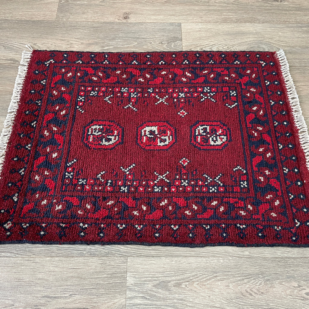 73 x 53 cm | Afghan Aqcha Door Mat - Khorasan Rugs