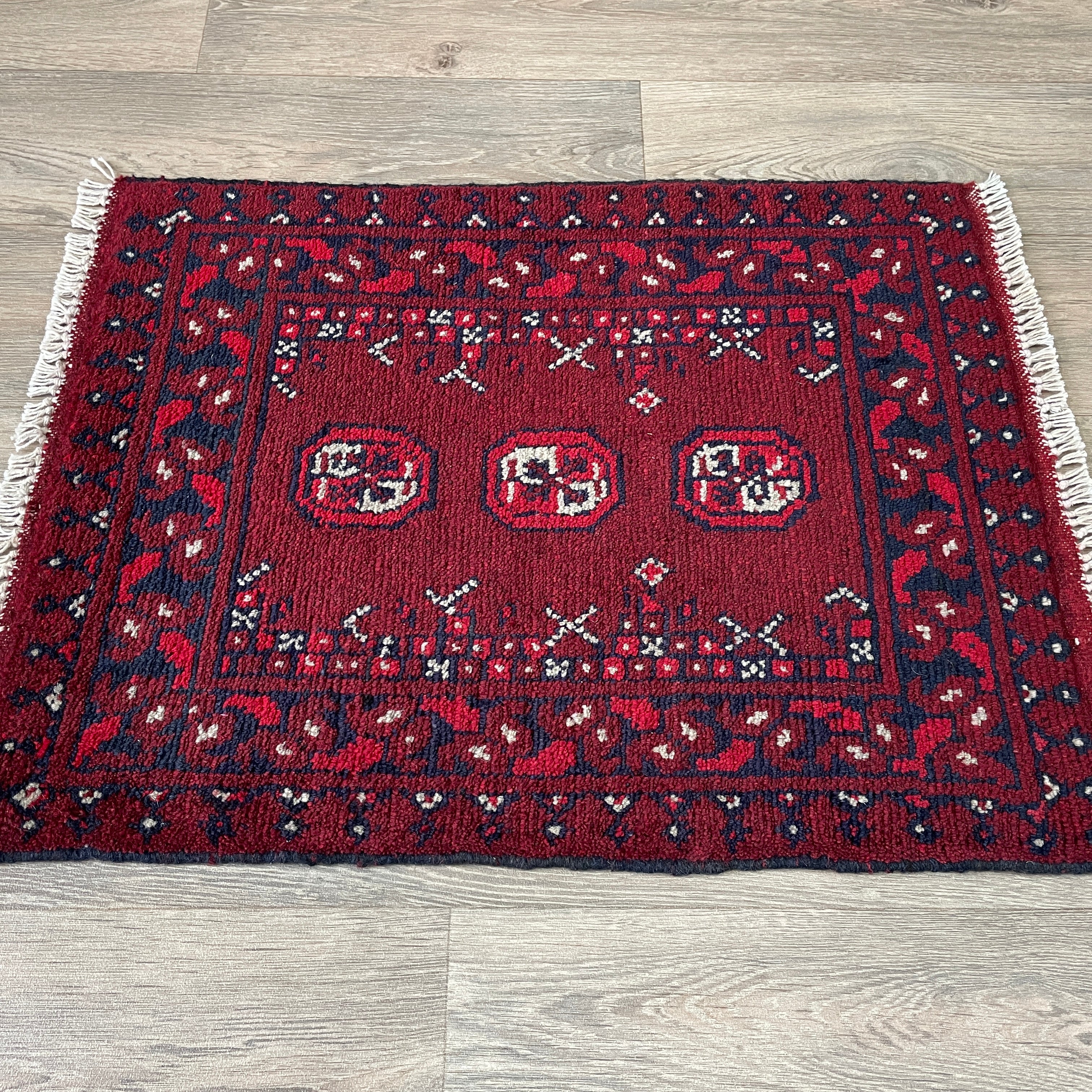 73 x 53 cm | Afghan Aqcha Door Mat - Khorasan Rugs