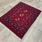 73 x 53 cm | Afghan Aqcha Door Mat - Khorasan Rugs