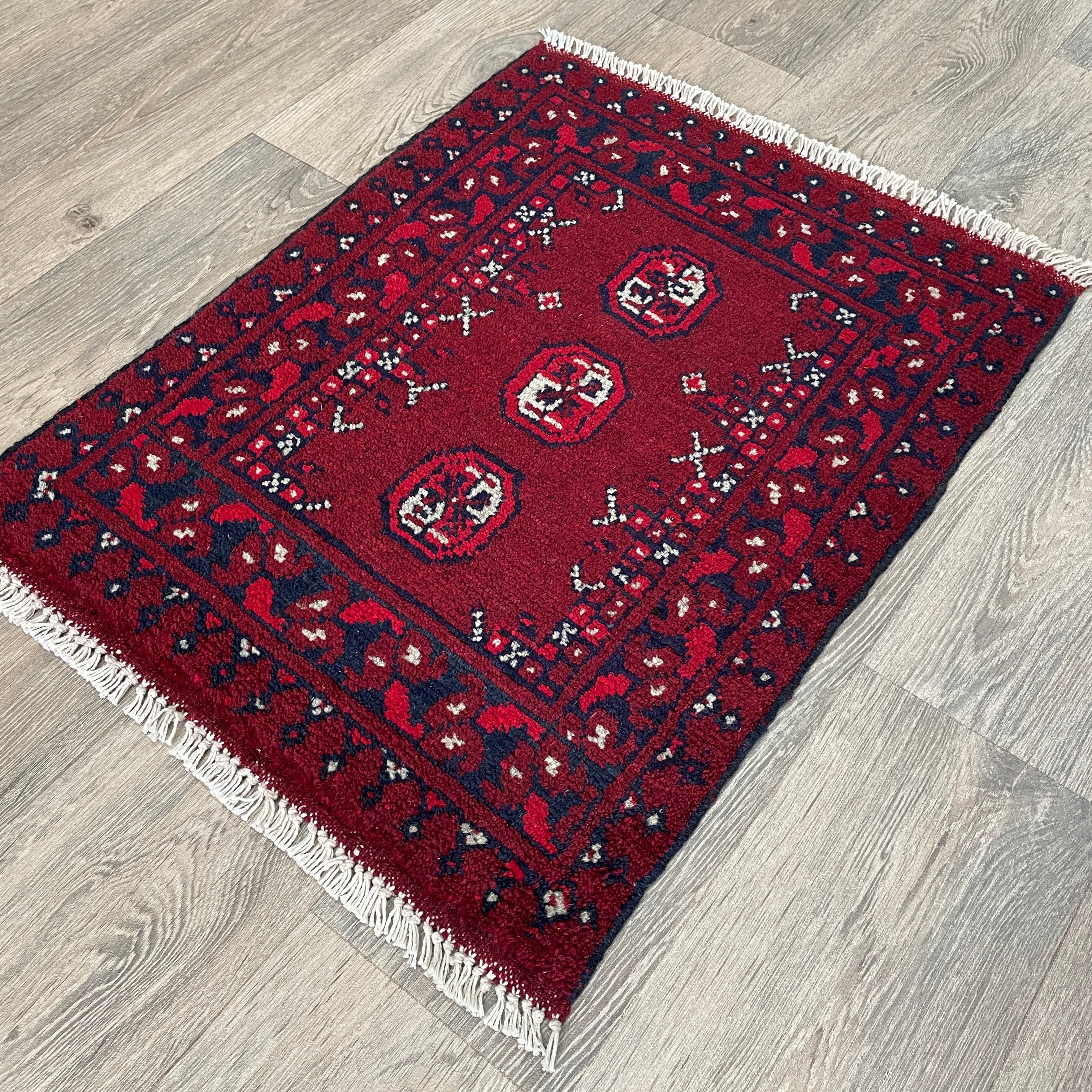 73 x 53 cm | Afghan Aqcha Door Mat - Khorasan Rugs