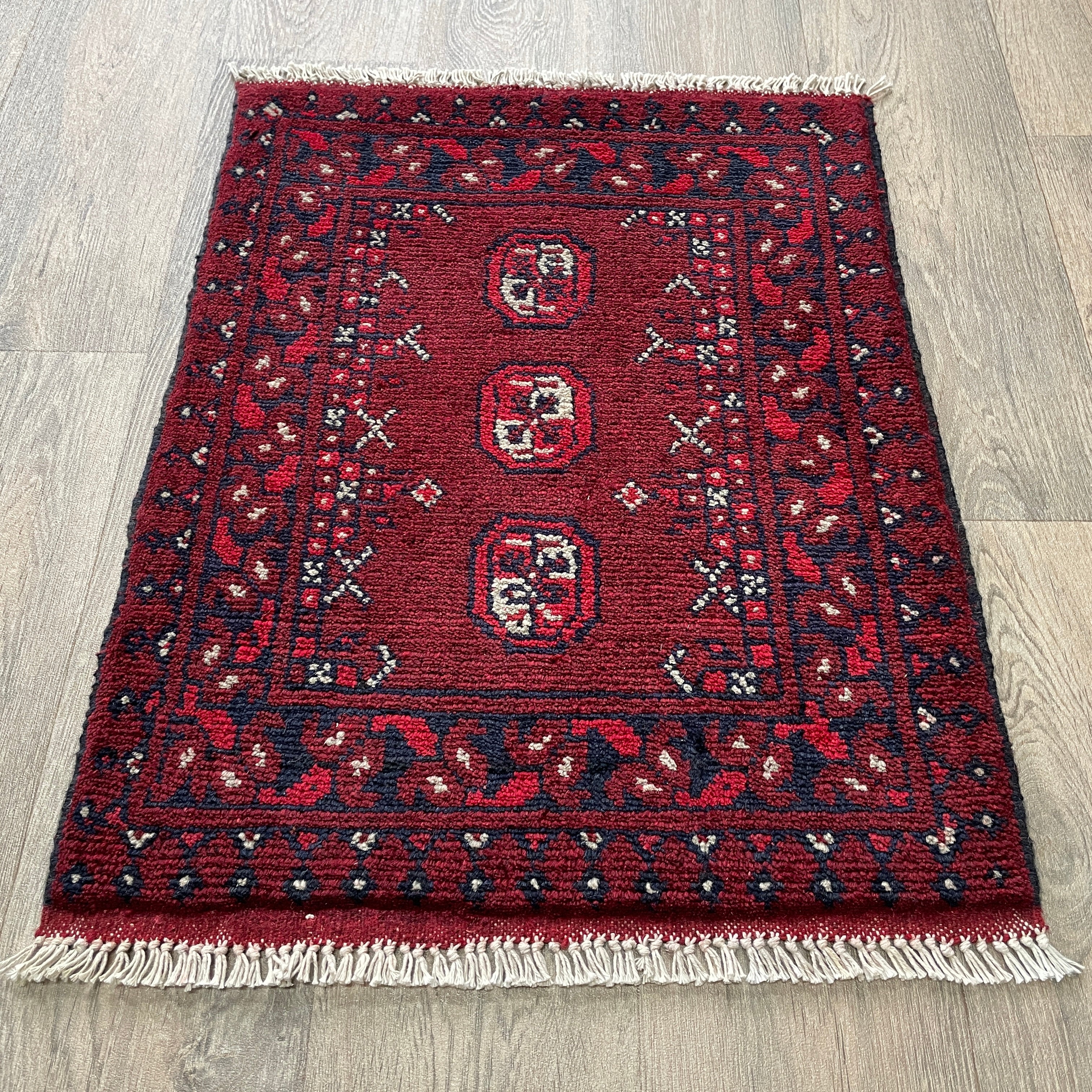 73 x 53 cm | Afghan Aqcha Door Mat - Khorasan Rugs