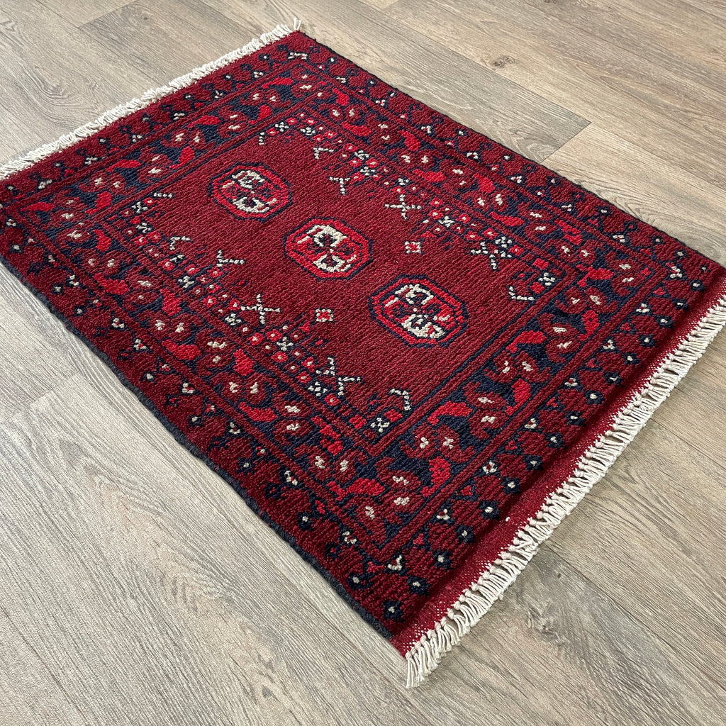 73 x 53 cm | Afghan Aqcha Door Mat - Khorasan Rugs