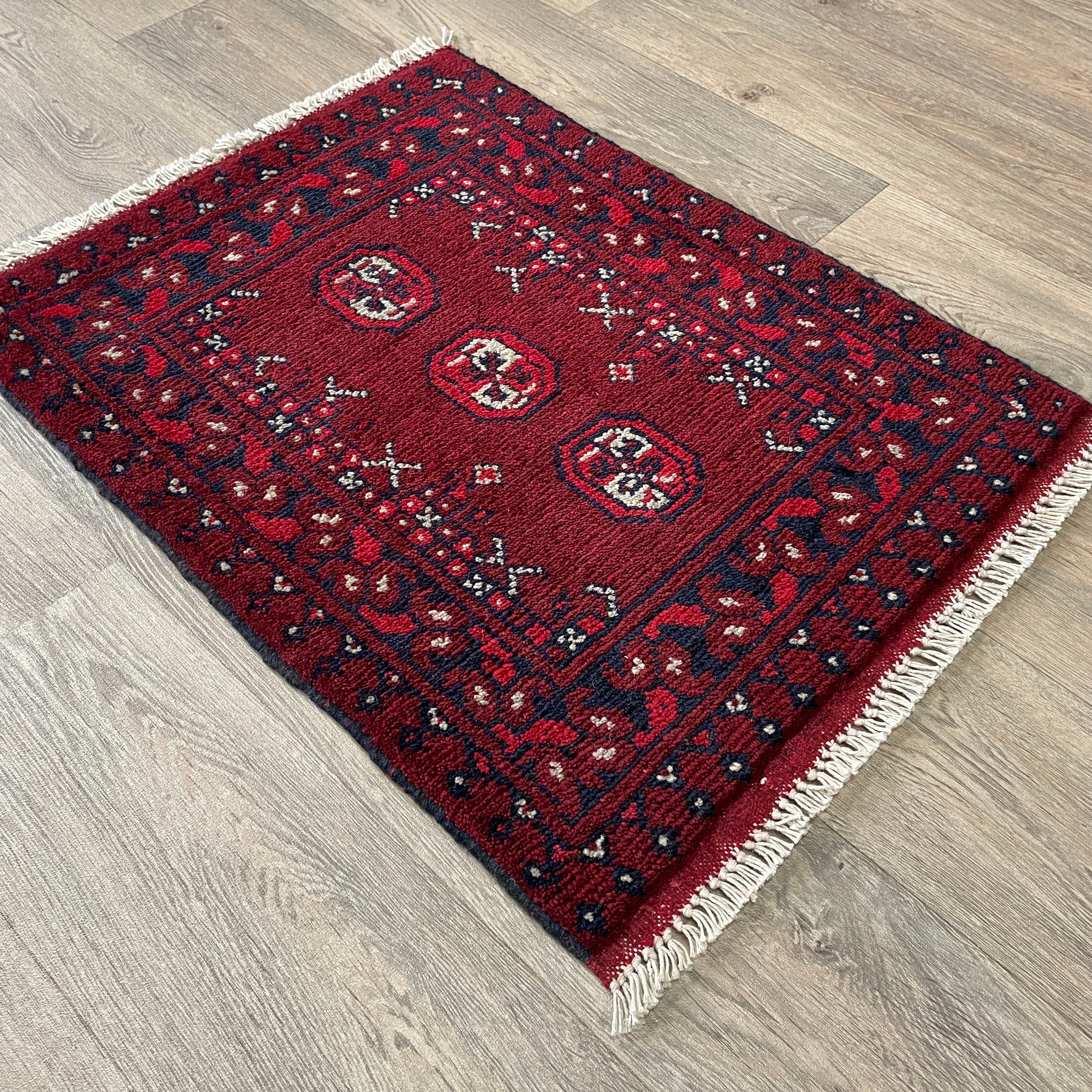 73 x 53 cm | Afghan Aqcha Door Mat - Khorasan Rugs