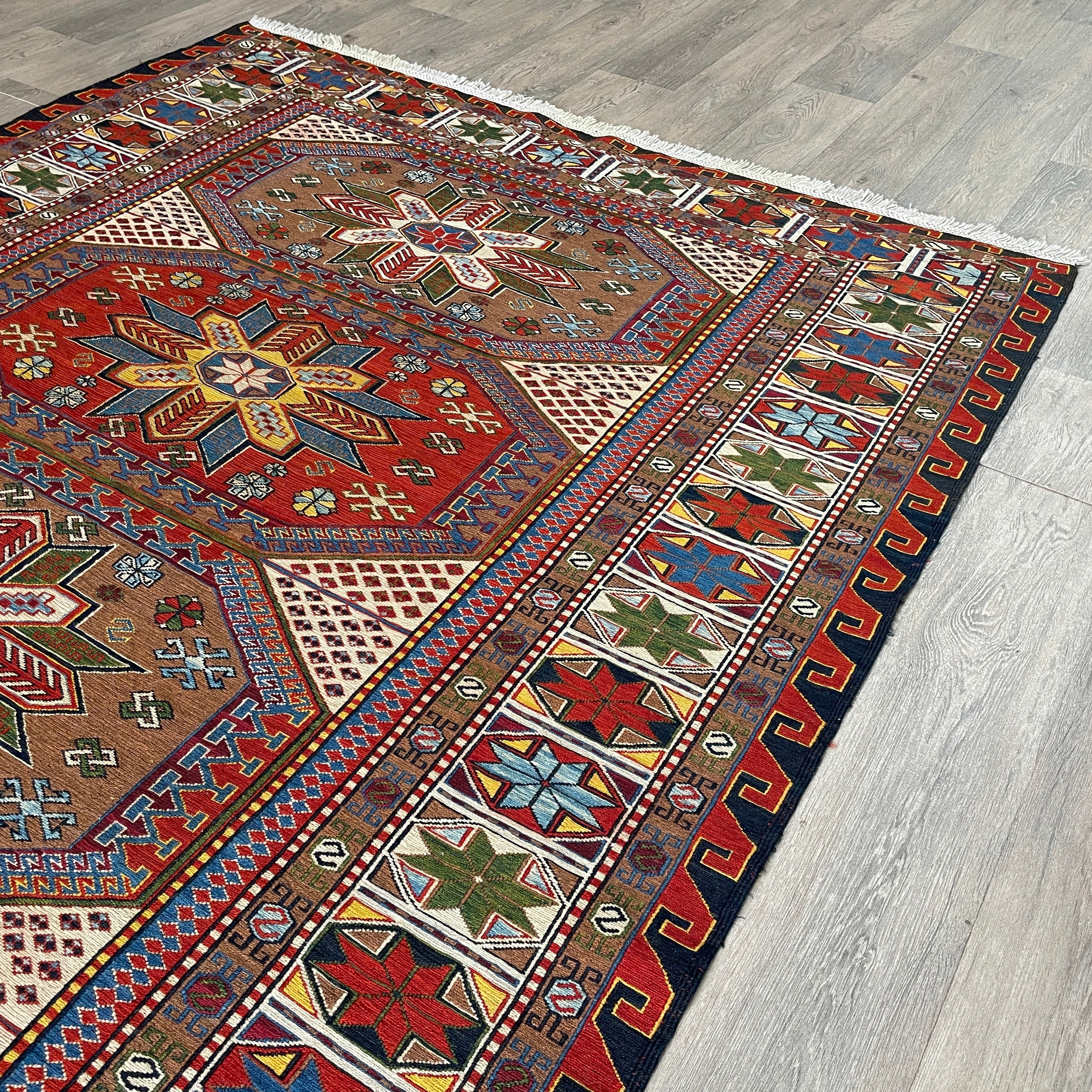 Afghan Soumak Kilim Rug